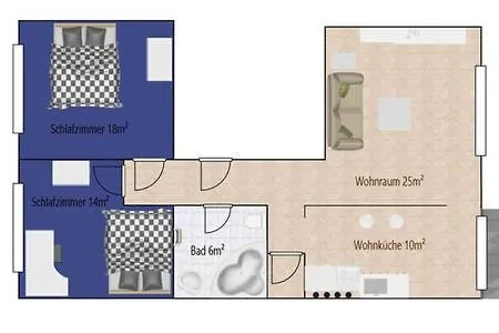 Familientraum Innen Stadt Lägenhet *